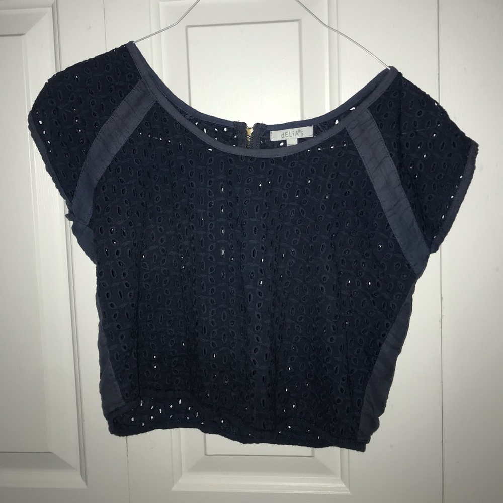 Navy blue Delia’s Crop Top